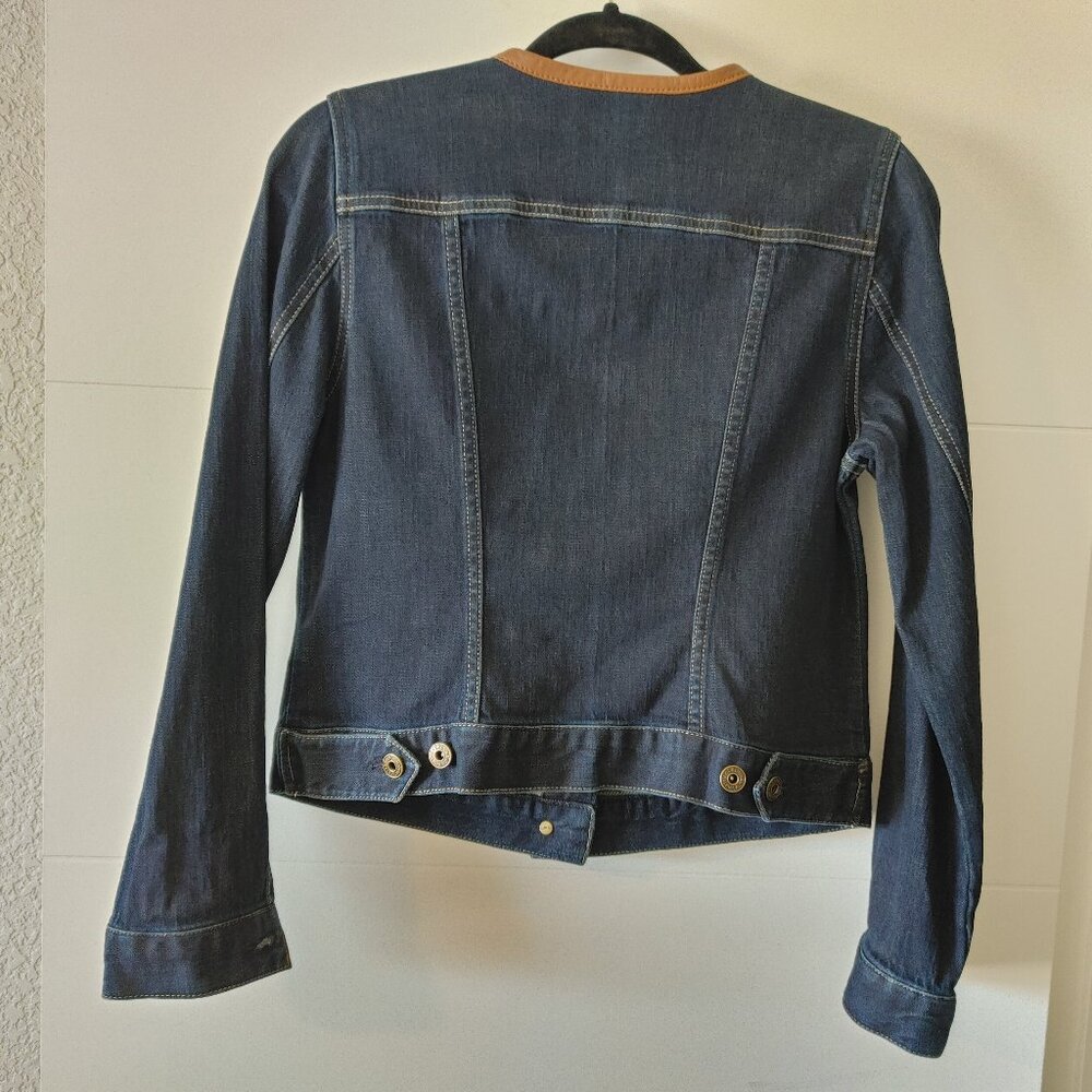 Ralph Lauren Jean jacket with leather trim - Picture 4 of 14